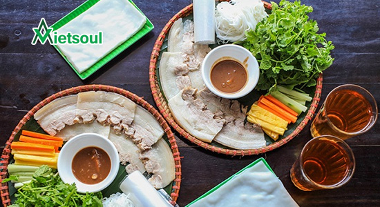 Bánh tráng cuốn thịt heo